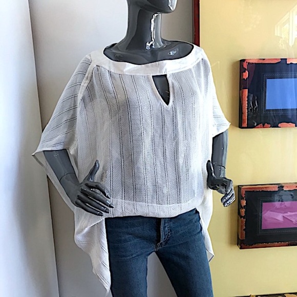 VMT Open-Weave Swimsuit Coverup w/ Linen Neckline NWOT/sz: XS/S - Picture 2 of 7